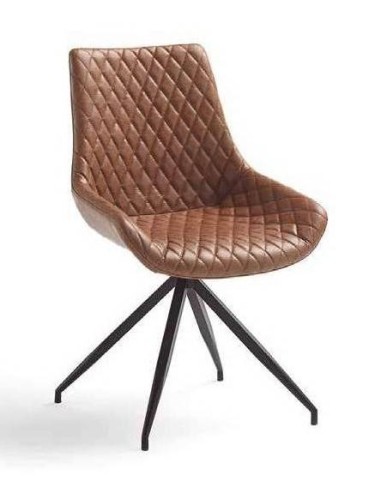 SILLA GIRATORIA DE DISEÑO SAID, tejido, simil piel
