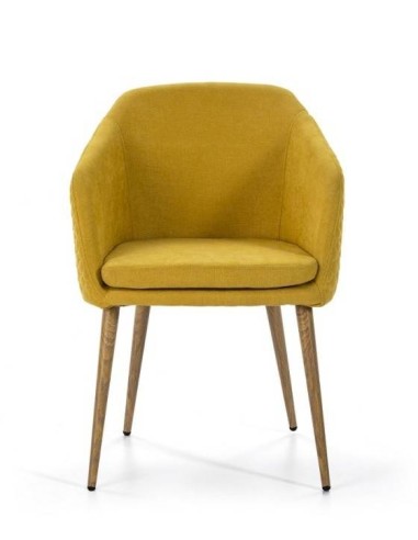 SILLA DE DISEÑO Midcentury LUCAS, TEJIDO, madera