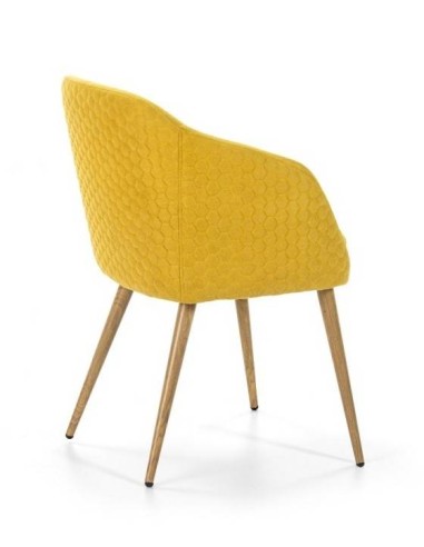 SILLA DE DISEÑO Midcentury LUCAS, TEJIDO, madera