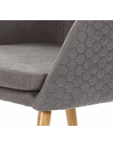 SILLA DE DISEÑO Midcentury LUCAS, TEJIDO, madera