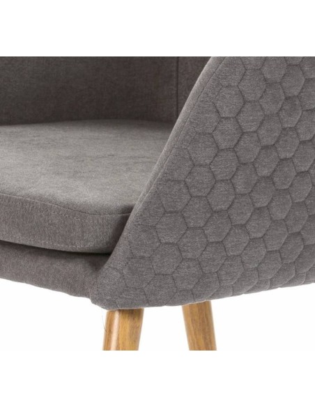 SILLA DE DISEÑO Midcentury LUCAS, TEJIDO, madera