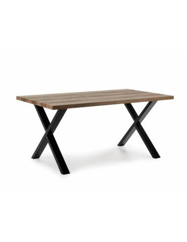 MESA DISEÑO INDUSTRIAL YAR 160x90, Roble envejecido.