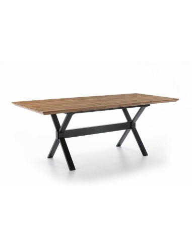 MESA EXTENSIBLE DISEÑO INDUSTRIAL HOLE 140(180)x90, Roble