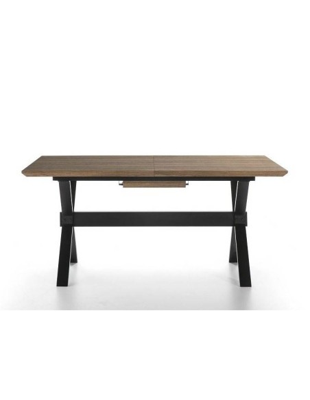 MESA EXTENSÍVEL DESIGN INDUSTRIAL HOLE 140(180)x90, Carvalho