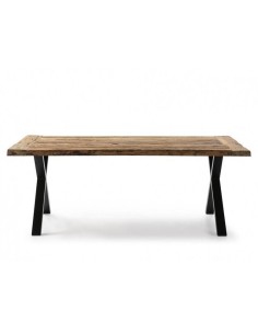 MESA DE DISEÑO INDUSTRIAL SHEYLA 200x90, teka, metal 2
