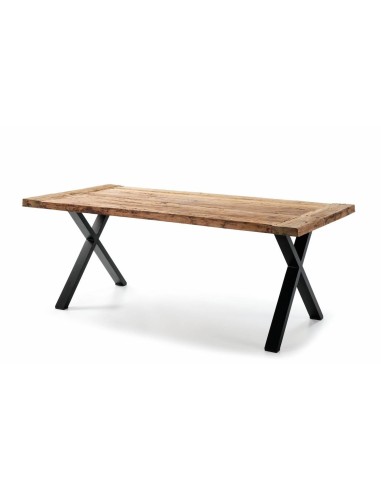MESA DE DISEÑO INDUSTRIAL SHEYLA 200x90, teka, metal