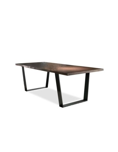 MESA INDUSTRIAL BRONX 160x100, Habana, metal negro