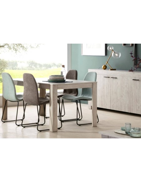 MESA DE COMEDOR MICHIGAN 140x90, ROBLE Envejecido