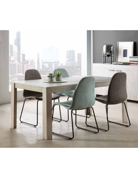 MESA DE sala de JANTAR MICHIGAN 140x90, CARVALHO Envelhecido