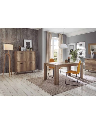 MESA DE COMEDOR KANSAS , ROBLE CENIZA.