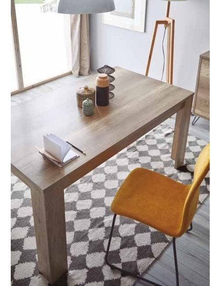 MESA DE SALA DE JANTAR KANSAS , CARVALHO CINZA.