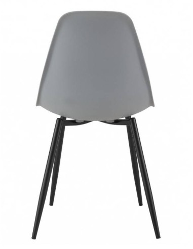 Cadeira de design CLOONEY, metal preto, polipropileno