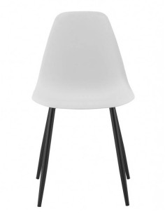 Silla de diseño CLOONEY, metal negro, polipropileno 2