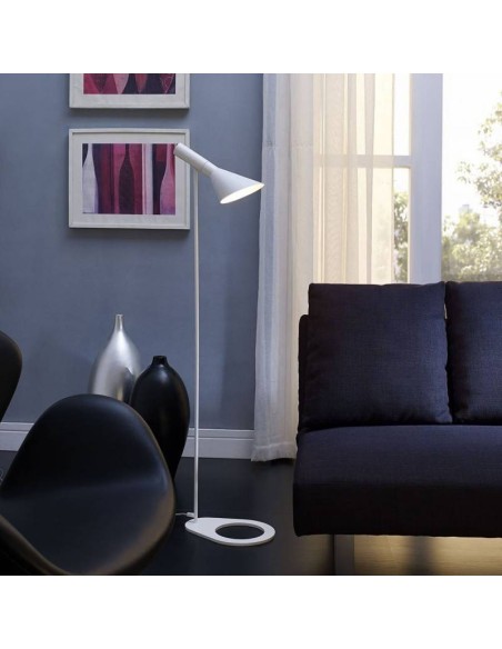 Lámpara de pié JACOB, metal blanco