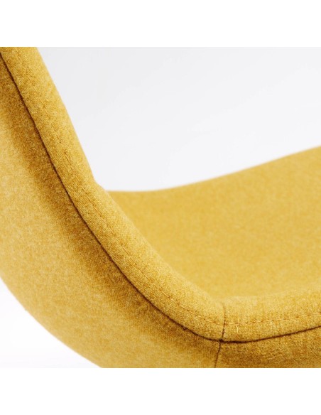 NILSON Taburete  91cm metal efecto madera tela.