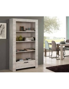 ESTANTERIA CONTEMPORANEA MICHIGAN 180x90, roble 2