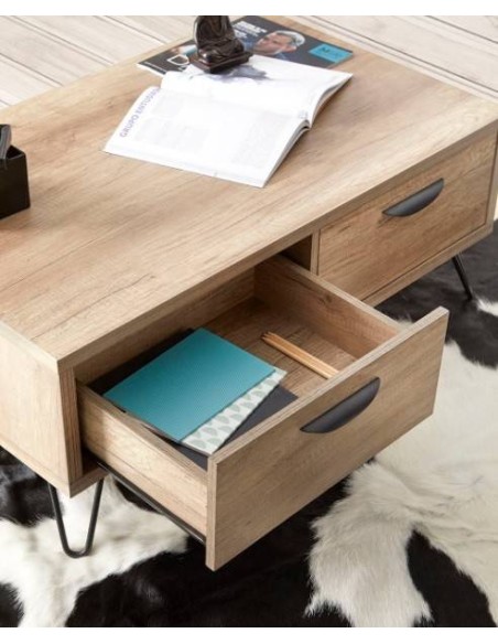 MESA DE CENTRO INDUSTRIAL KANSAS 100x60 MESA DE CENTRO INDUSTRIAL KANSAS 100x60