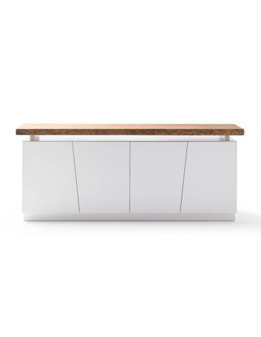 APARADOR DISEÑO NORDICO NAYRA 190x47, blanco, caramel