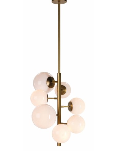 LÂMPADA DE TETO DE DESIGN BALLS 57, dourada