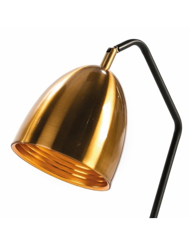 LAMPARA DE SOBREMESA PAOLA, ORO, NEGRO
