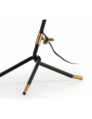 CANDEEIRO DE MESA PAOLA, OURO, PRETO