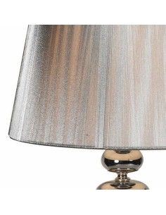 LAMPARA DE SOBREMESA LARKES, PLATA CROMO 2