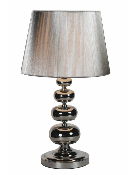 CANDEEIRO DE MESA LARKES, PRATA CROMO CANDEEIRO DE MESA LARKES, PRATA CROMO