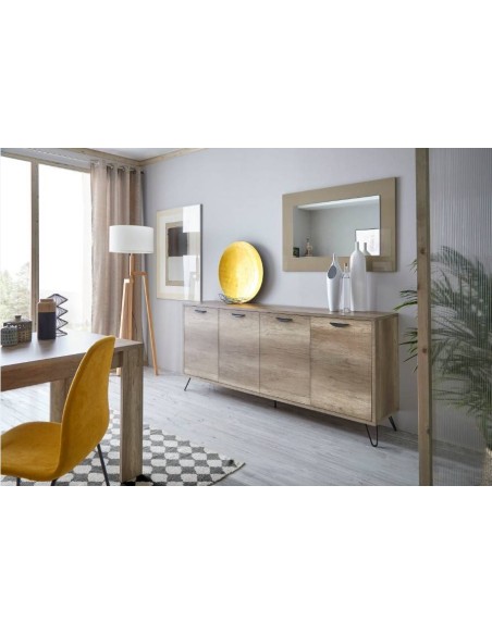 LÁMPARA DE PIE DE MADERA , CANDI 46x170 LÁMPARA DE PIE DE MADERA , CANDI 46x170