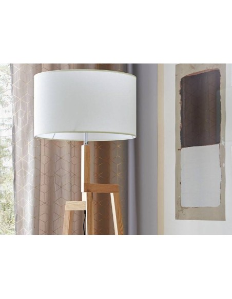 LÁMPARA DE PIE DE MADERA , CANDI 46x170 LÁMPARA DE PIE DE MADERA , CANDI 46x170