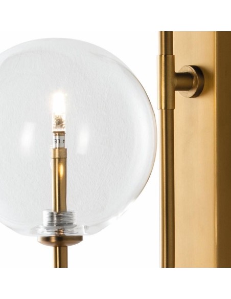 APLIQUE DE PAREDE EM METAL DOURADO, ARAMIS.