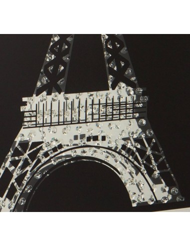 Cuadro de ESPEJO Eiffel 120x80, cristal faceteado