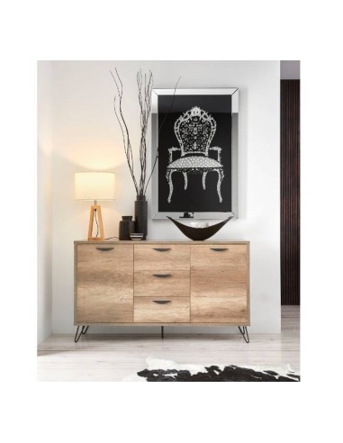 Cuadro ESPEJO SILLA 120x88, cristal faceteado