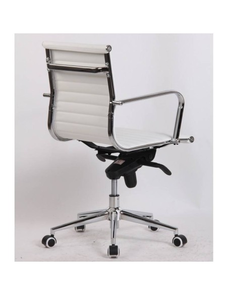 Sillon De Oficina Diseño Boris, Respaldo Medio, cuero sintético.