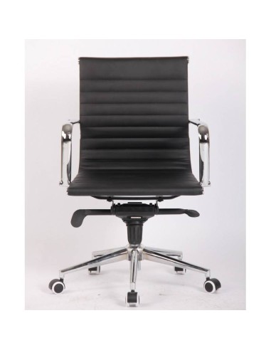 Sillon De Oficina Diseño Boris, Respaldo Medio, cuero sintético.