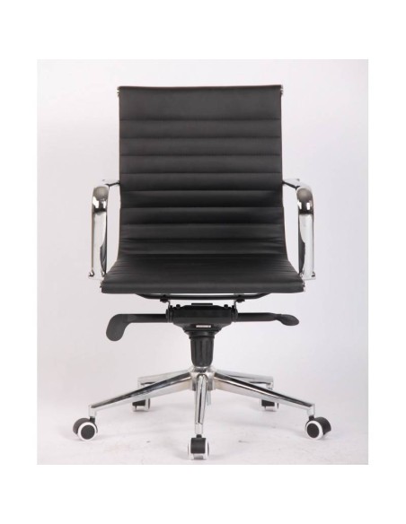 Sillon De Oficina Diseño Boris, Respaldo Medio, cuero sintético.