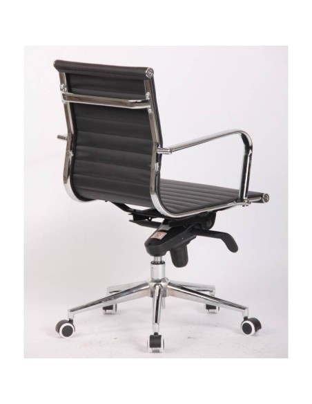 Sillon De Oficina Diseño Boris, Respaldo Medio, cuero sintético.