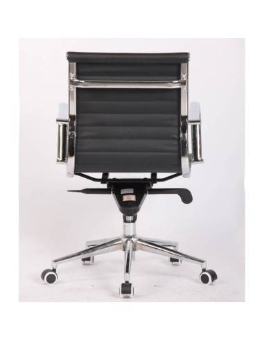 Sillon De Oficina Diseño Boris, Respaldo Medio, cuero sintético.