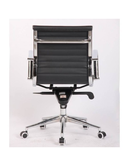 Sillon De Oficina Diseño Boris, Respaldo Medio, cuero sintético.