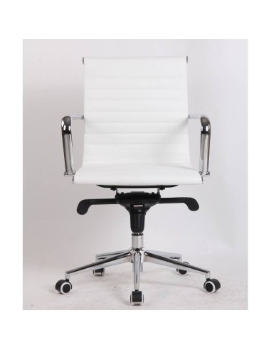 Sillon De Oficina Diseño Boris, Respaldo Medio, cuero sintético.