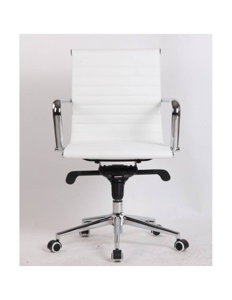 Sillon De Oficina Diseño Boris, Respaldo Medio, cuero sintético.