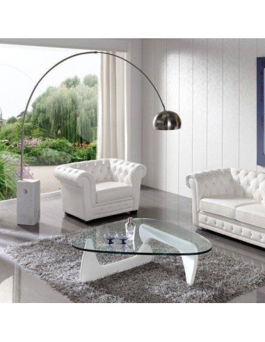 Lâmpada de design moderno em pé em Arco inspirada em Achille Castiglioni