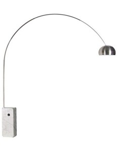 Lâmpada de design moderno em pé em Arco inspirada em Achille Castiglioni