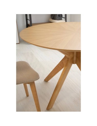 MESA REDONDA CLIPPER 120, CARVALHO.