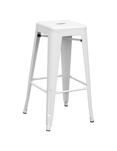 Tamborete de projeto|Replica Xavier Pauchard, branco