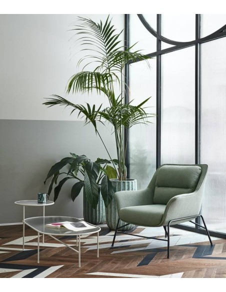 TEULAT MESA CENTRO NIX 126x66, CRISTAL, CREMA