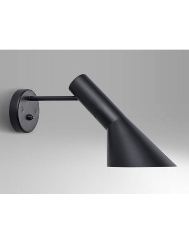 Aplique de parede JACOBSEN, metal, preto