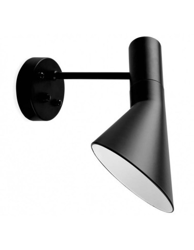 Aplique de parede JACOBSEN, metal, preto