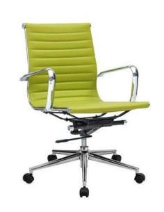 Cadeirão de escritório Maks design, giratório, a gás, cantilever, couro vermelho falso