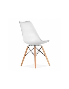 Silla De Comedor De Diseño Tow, Cojin Simil Piel 2
