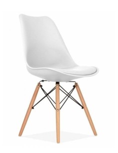 Silla De Comedor De Diseño Tow, Cojin Simil Piel